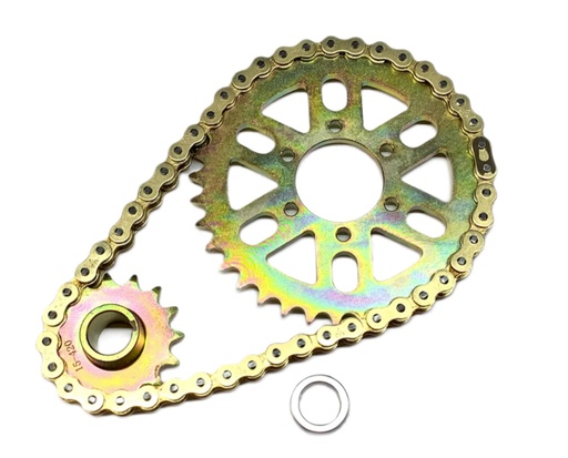 [E-MU-AC30-XX-X] Primary Belt To 420 Chain Conversion Kit (including swing arm alignment tool) for SurRon Ultra Bee